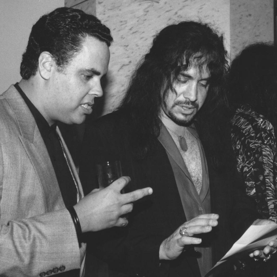 Ed Eckstine with Gene Simmons from Kiss in Berlin