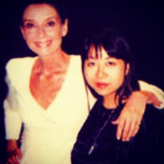 Margaret Kimura with Audrey Hepburn