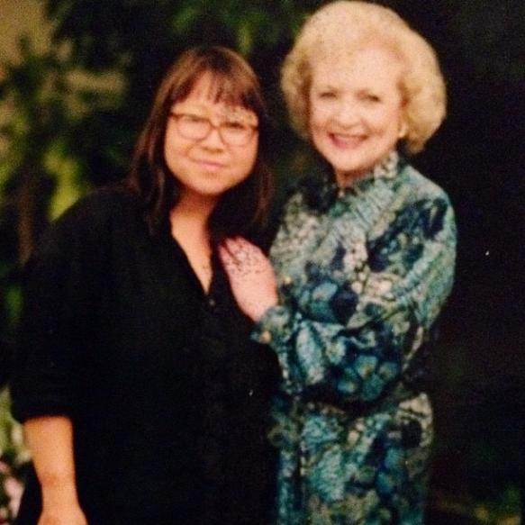 Margaret Kimura with Betty White